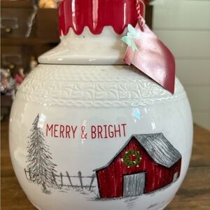 Merry & Bright Holiday Cookie Jar